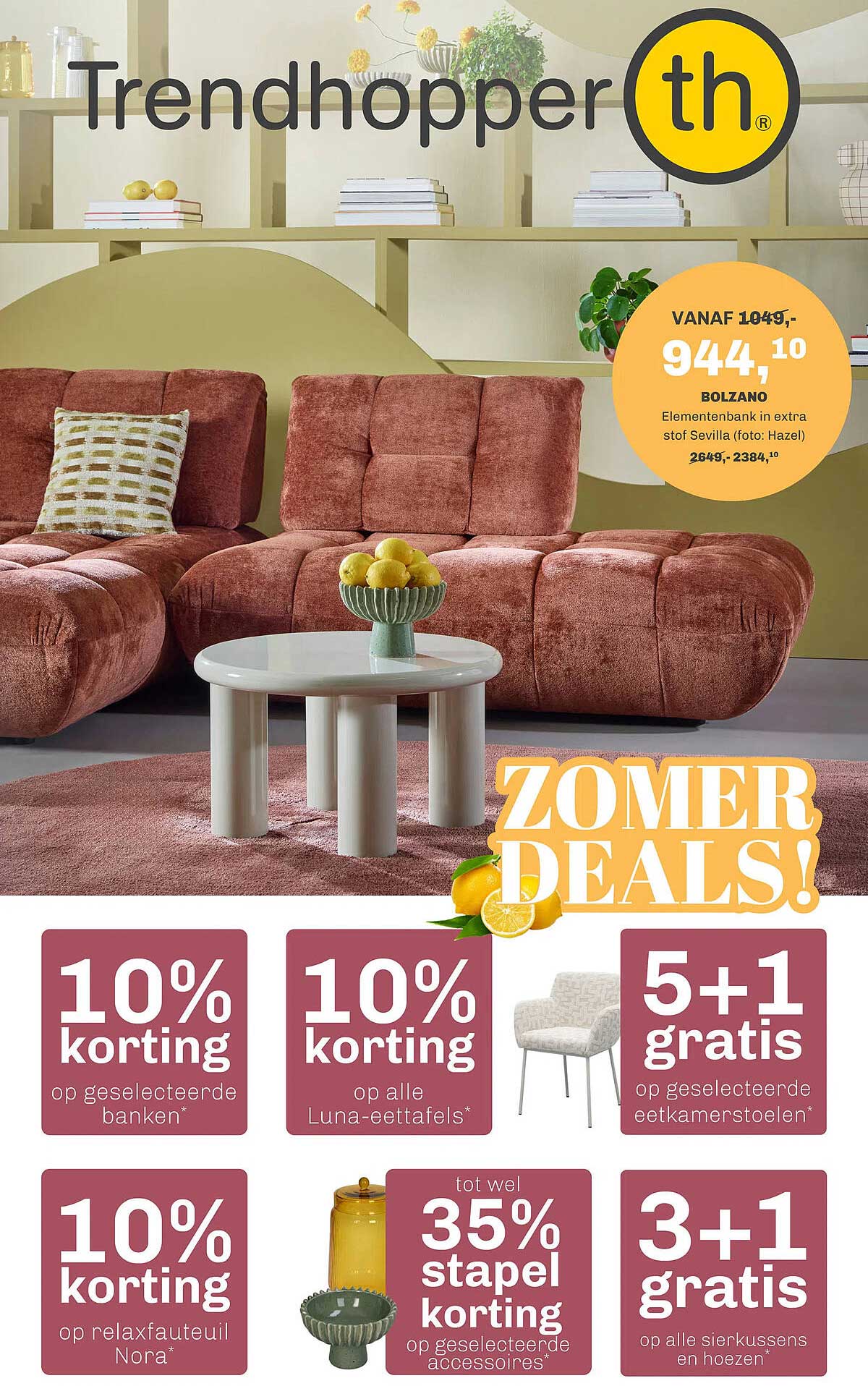 ZOMER DEALS!