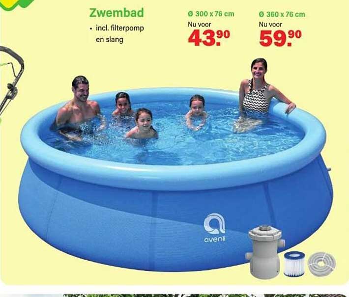 Zwembad - incl. filterpomp en slang
