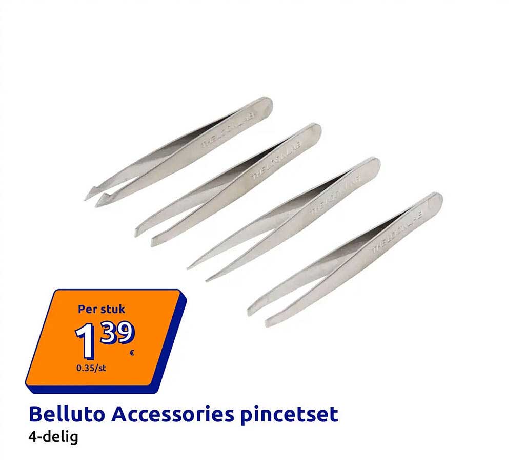 Belluto Accessories pincetset 4-delig