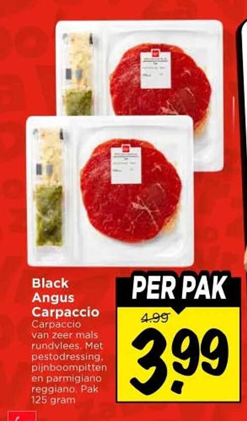 Black Angus Carpaccio PER PAK