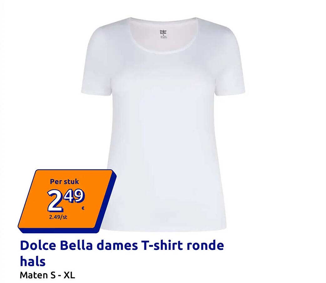 Dolce Bella dames T-shirt ronde hals