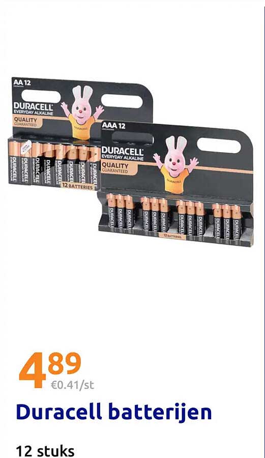 Duracell batterijen 12 stuks