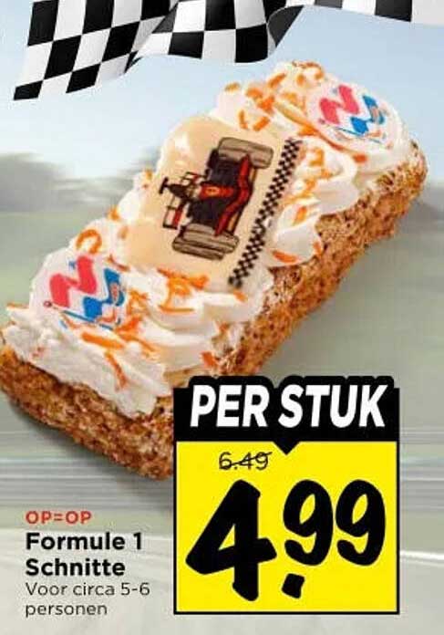 Formule 1 Schnitte Per stuk