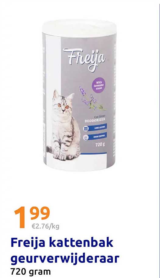 Freija kattenbak geurverwijderaar 720 gram