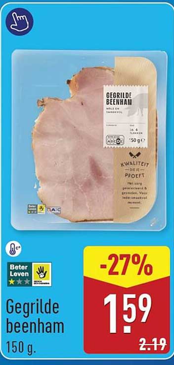 Gegrilde beenham 150 g