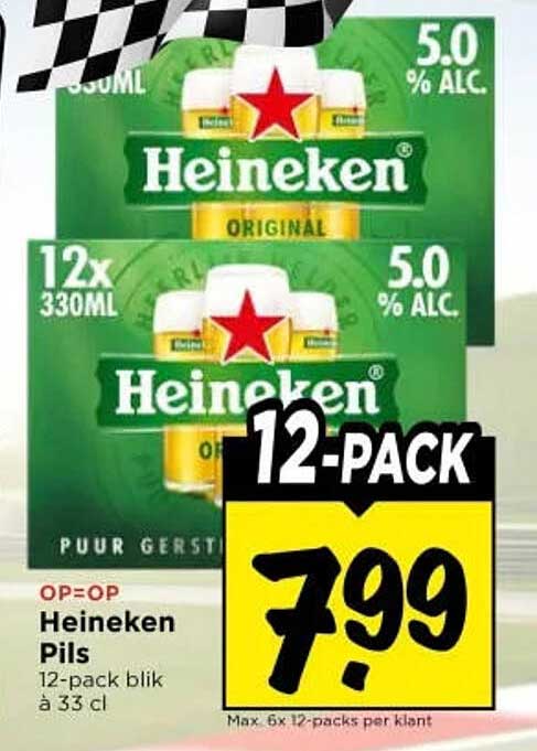 Heineken Pils 12-pack blik à 33 cl 12-PACK