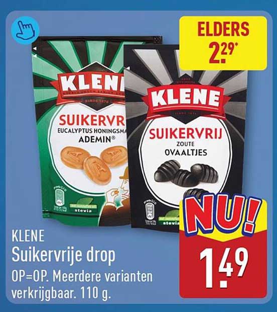 Klene Suikervrije drop