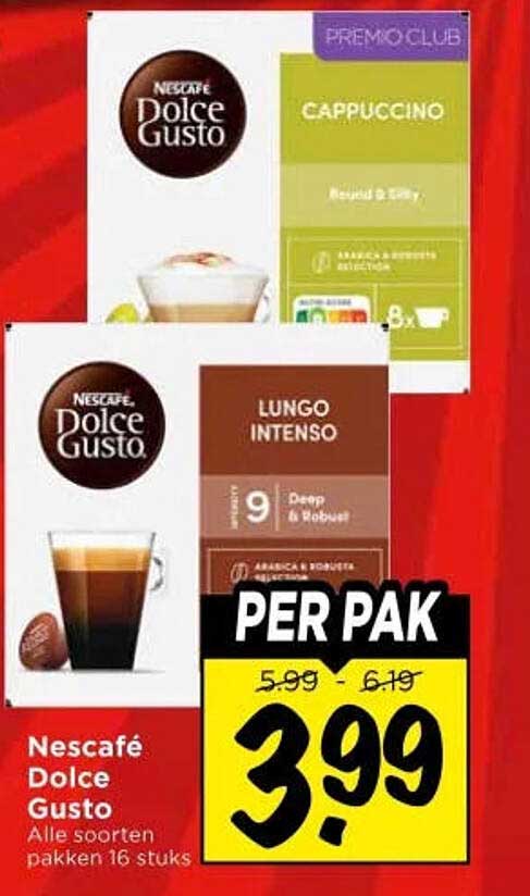 Nescafé Dolce Gusto Alle soorten pakken 16 stuks PER PAK