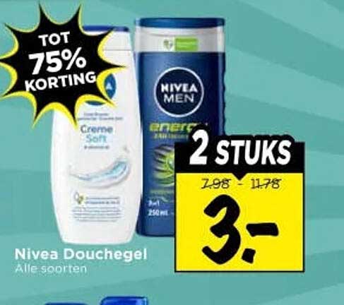 Nivea Douchegel Alle soorten 2 STUKS