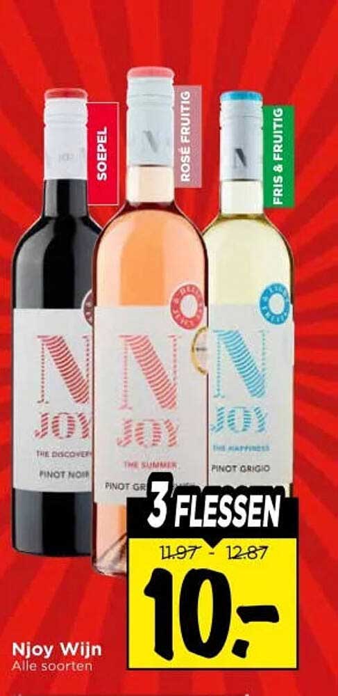 Njoy Wijn Alle soorten 3 flessen