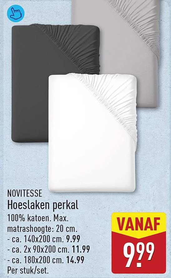 NOVITESSE Hoeslaken perkal