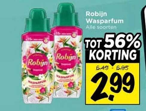Robijn Wasparfum Alle soorten TOT 56% KORTING