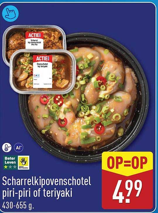 Scharrelkipovenschotel piri-piri of teriyaki OP=OP