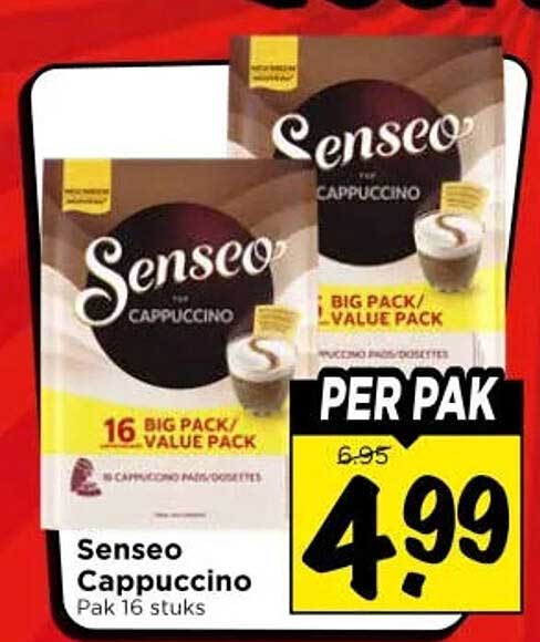 Senseo Cappuccino Pak 16 stuks PER PAK