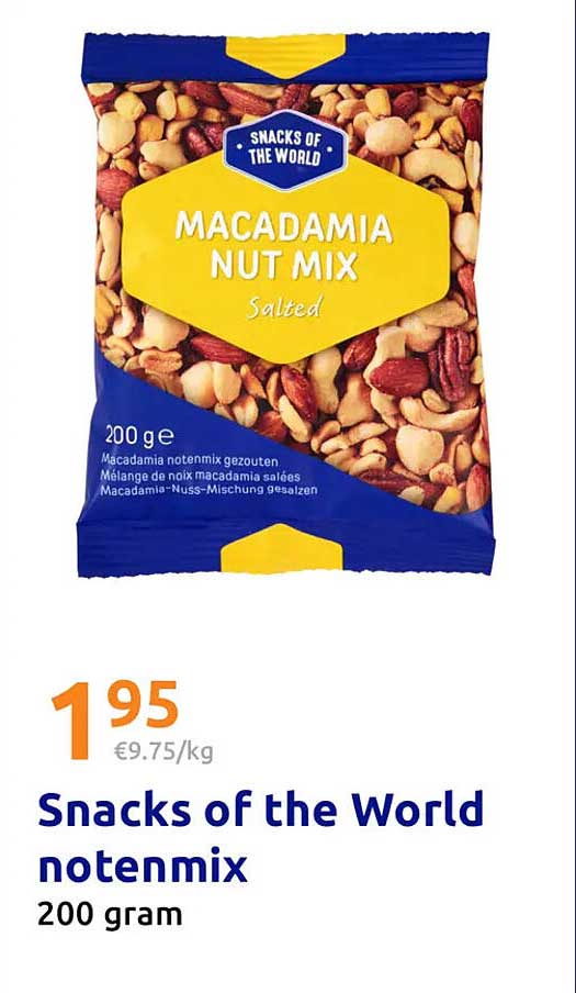 Snacks of the World notenmix 200 gram