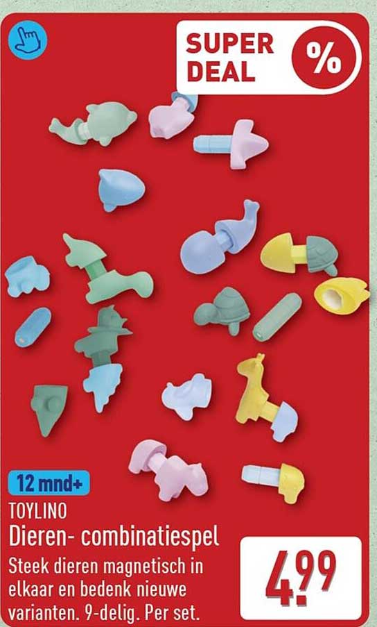 TOYLINO Dieren- combinatiespel