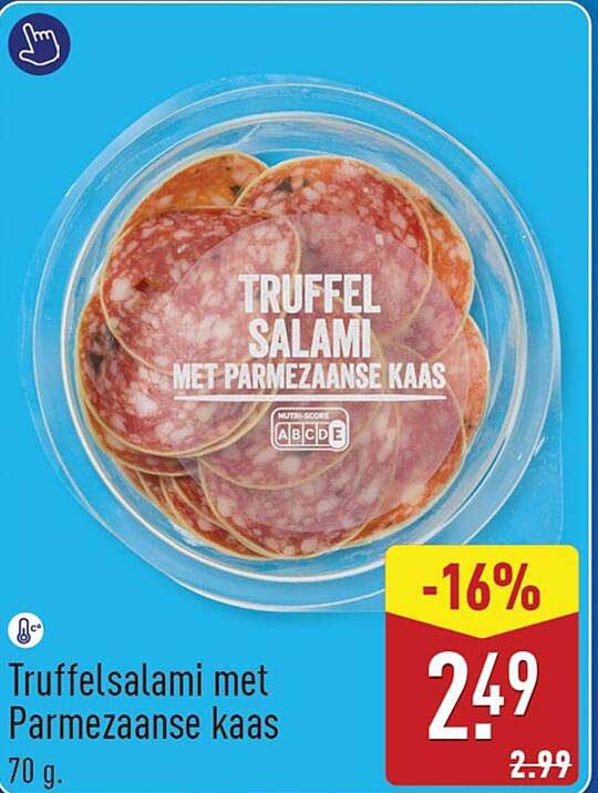 Truffelsalami met Parmezaanse kaas