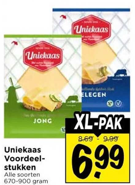 Uniekaas Voordeel-stukken Alle soorten 670-900 gram XL-PAK