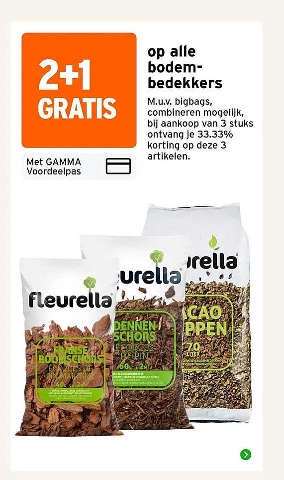 2+1 GRATIS op alle bodembedekkers