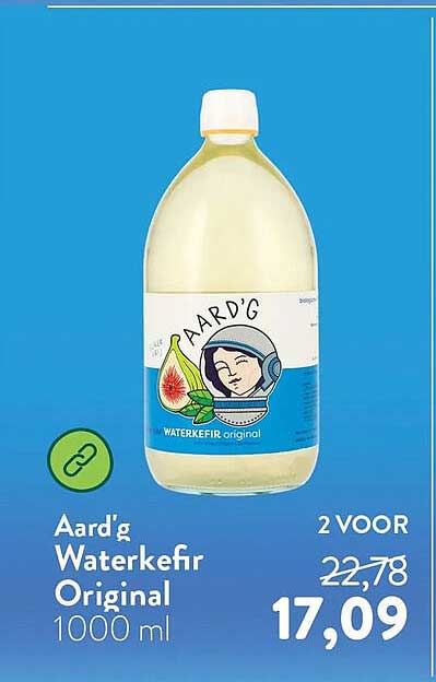 Aard'g Waterkefir Original 1000 ml 2 VOOR