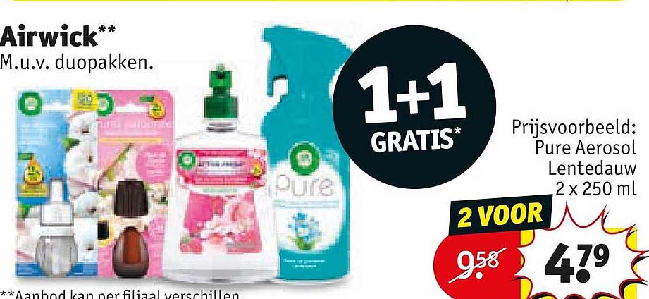 Airwick** 1+1 GRATIS*
