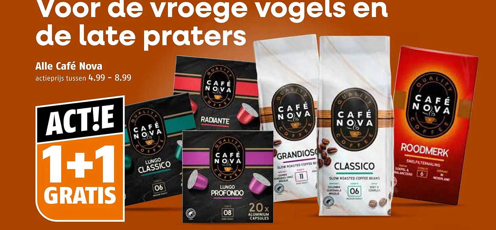 Alle Café Nova 1+1 gratis