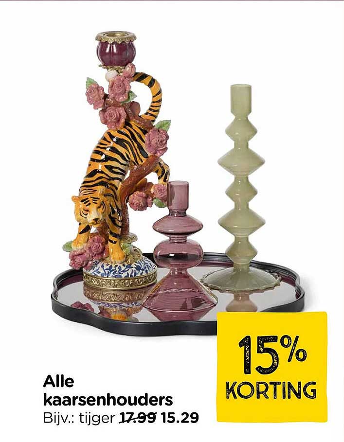 Alle kaarsenhouders 15% korting