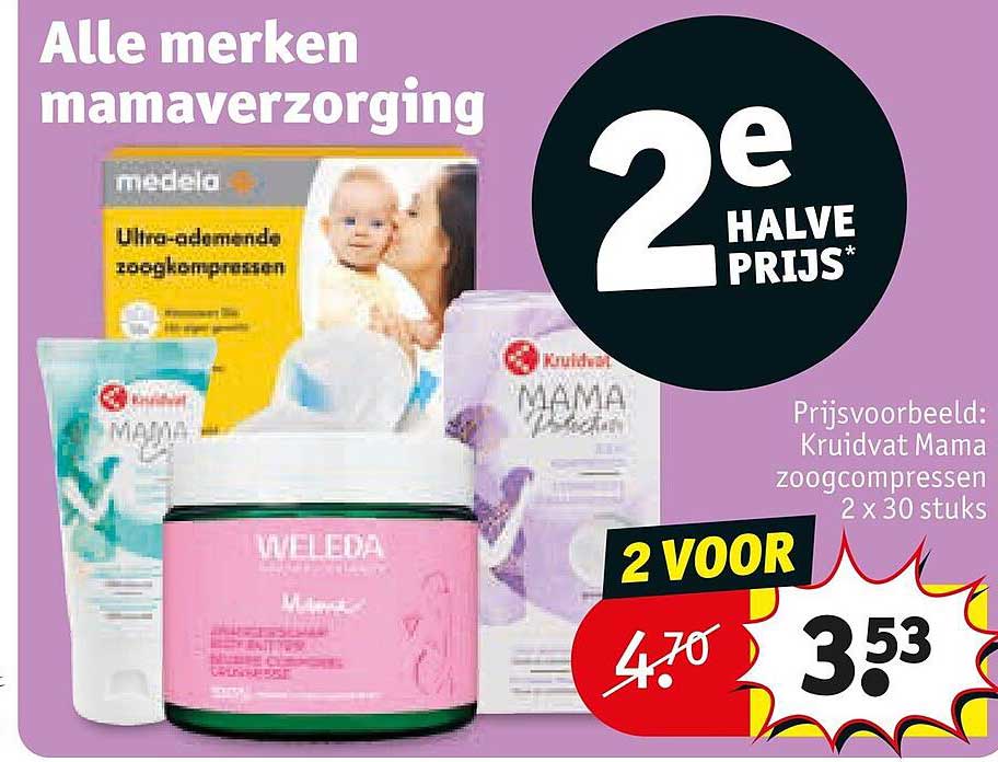 Alle merken mamaverzorging 2e halve prijs