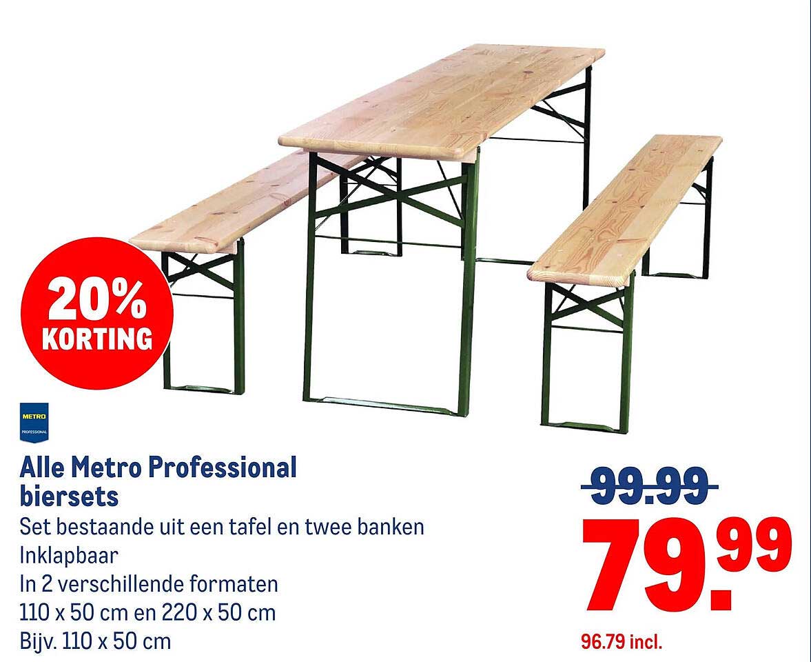 Alle Metro Professional biersets