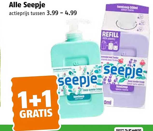 Alle Seepje 1+1 GRATIS