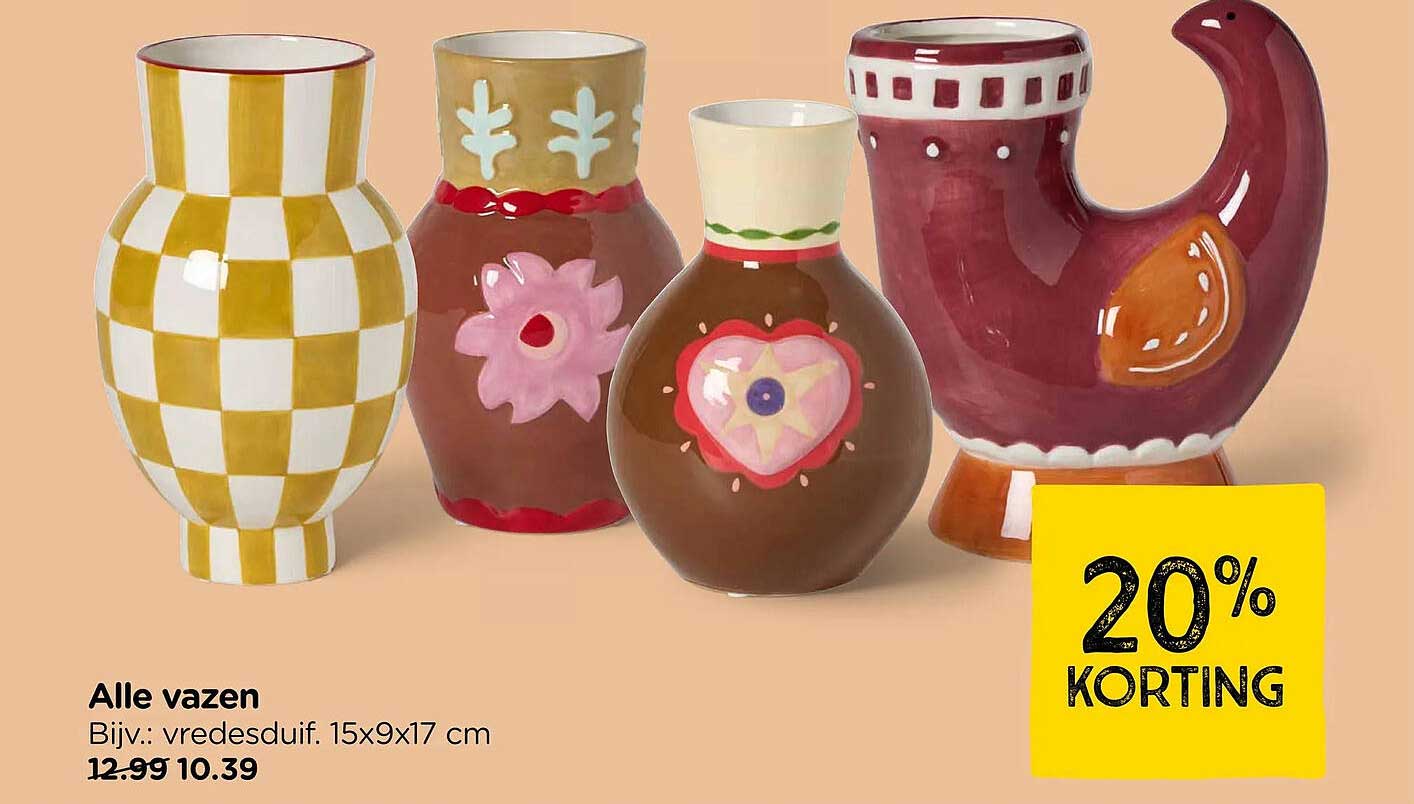 Alle vazen 20% KORTING