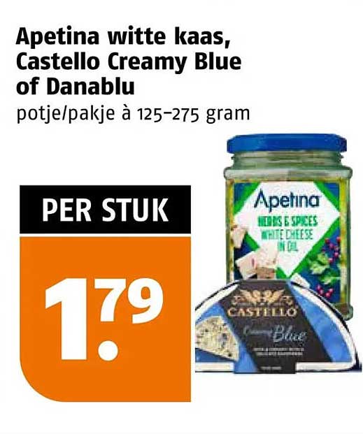 Apetina witte kaas, Castello Creamy Blue of Danablu