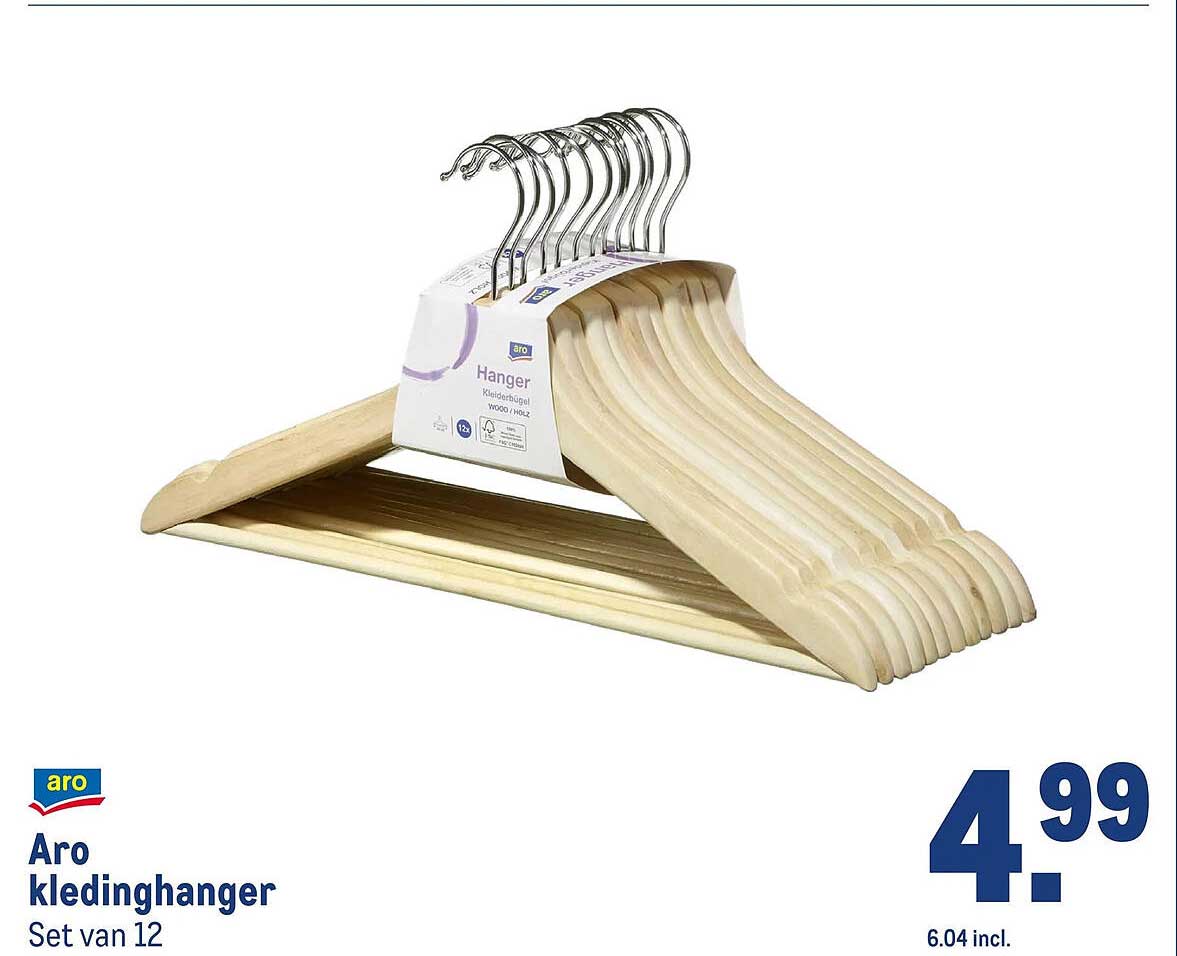 Aro kledinghanger Set van 12