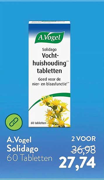 A.Vogel Solidago 60 Tabletten 2 VOOR