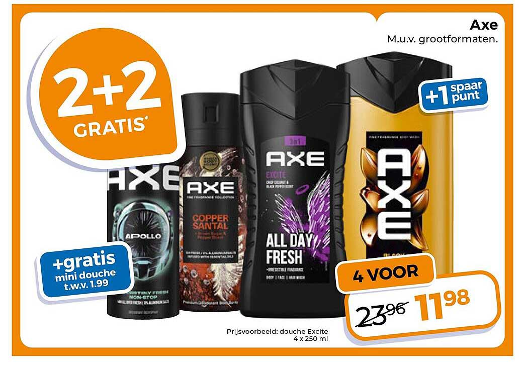 Axe 2+2 gratis