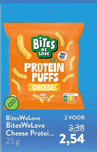 BitesWeLove Cheese Protei... 2 VOOR