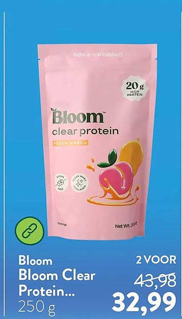 Bloom Bloom Clear Protein... 250 g 2 VOOR