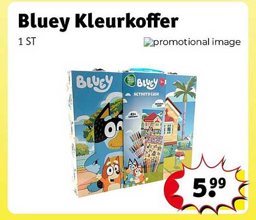 Bluey Kleurkoffer 1 ST