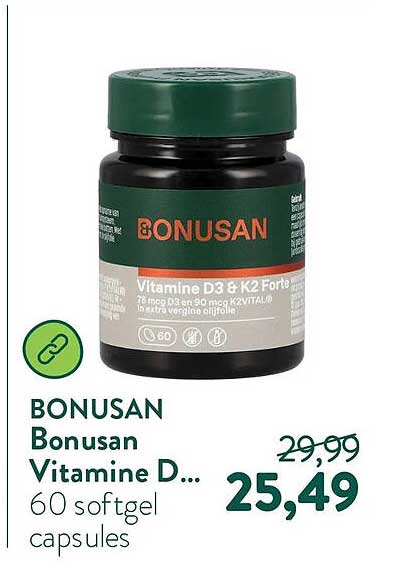 BONUSAN Bonusan Vitamine D... 60 softgel capsules