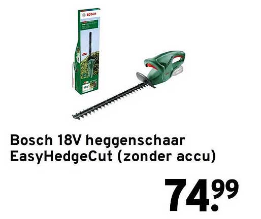 Bosch 18V heggenschaar EasyHedgeCut (zonder accu)