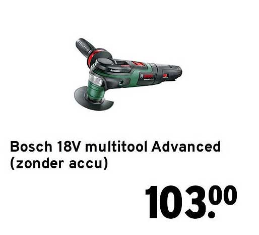 Bosch 18V multitool Advanced (zonder accu)