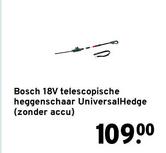Bosch 18V telescopische heggenschaar UniversalHedge (zonder accu)