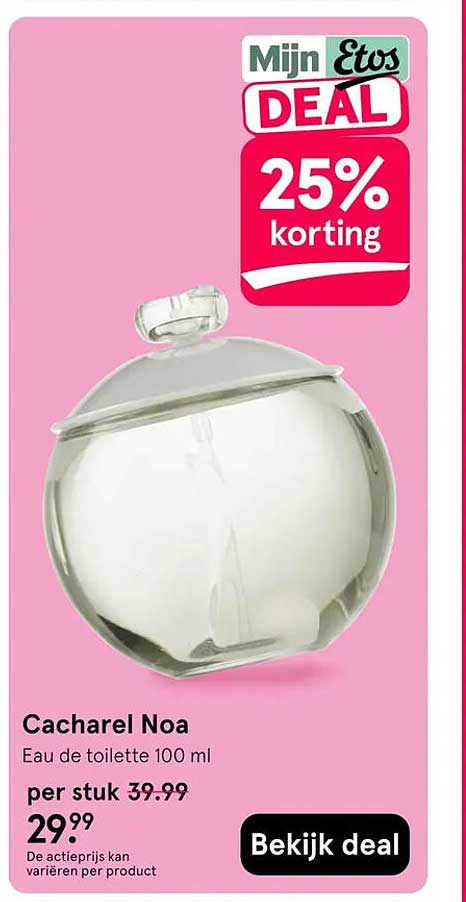 Cacharel Noa Eau de toilette 100 ml 25% korting