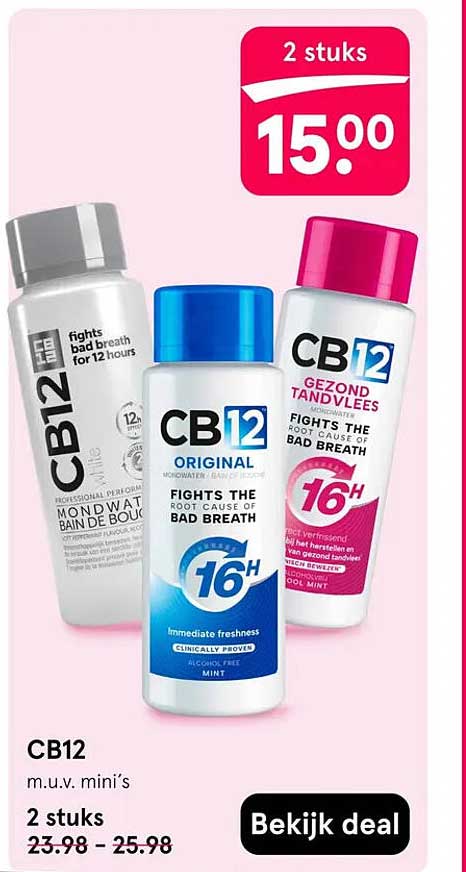 CB12 m.u.v. mini’s 2 stuks