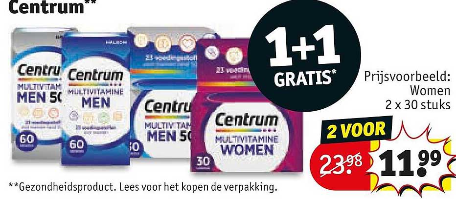 Centrum 1+1 GRATIS*