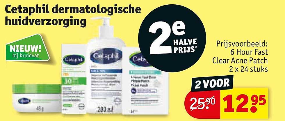 Cetaphil dermatologische huidverzorging 2e halve prijs