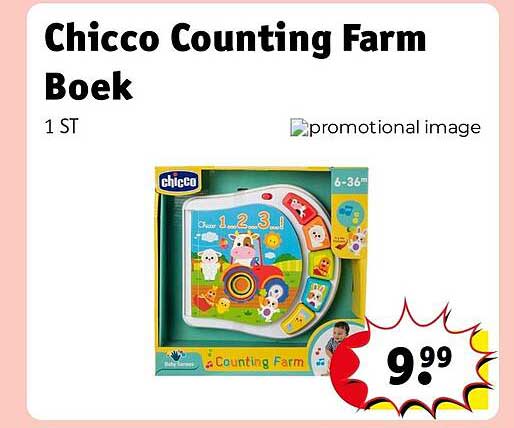Chicco Counting Farm Boek