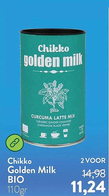Chikko Golden Milk BIO 110gr 2 VOOR