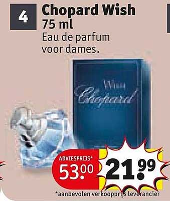 Chopard Wish 75 ml Eau de parfum voor dames.