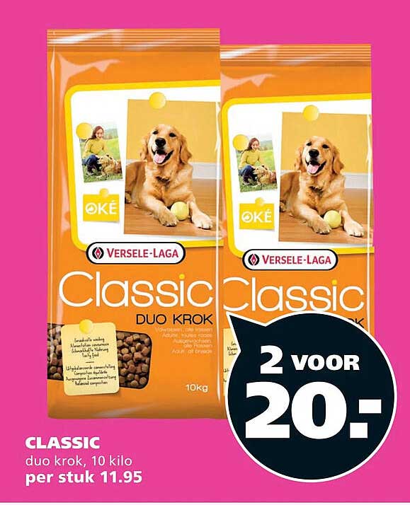 CLASSIC duo krok, 10 kilo 2 voor 20.-